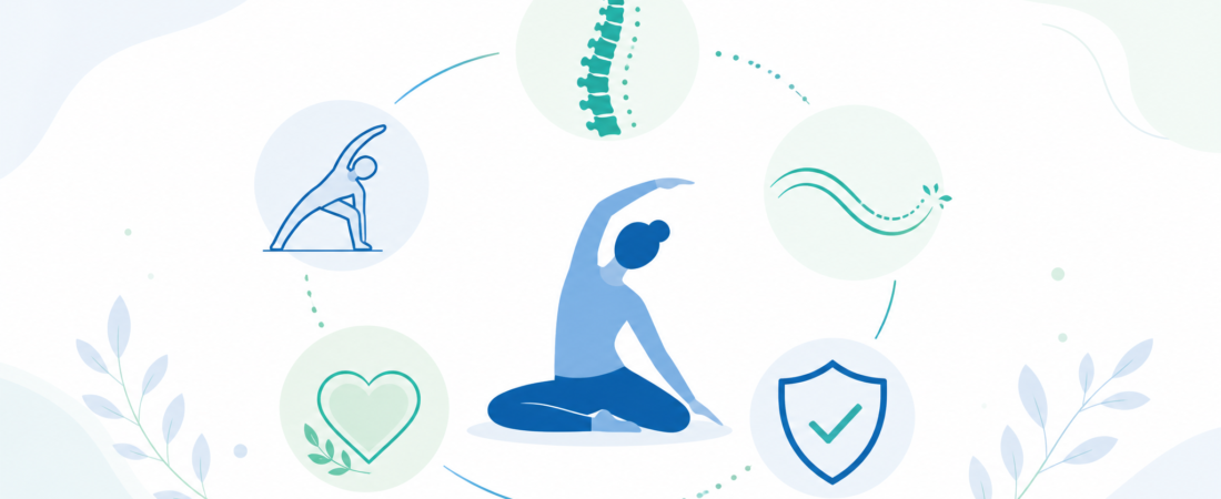 Alongamentos suaves para aliviar a rigidez da coluna: exercícios simples para fazer com segurança
